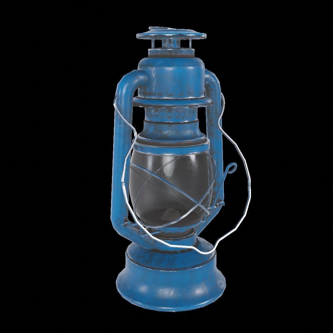 Hurricane Lantern - Storm Lamp Low-poly 3D model_8