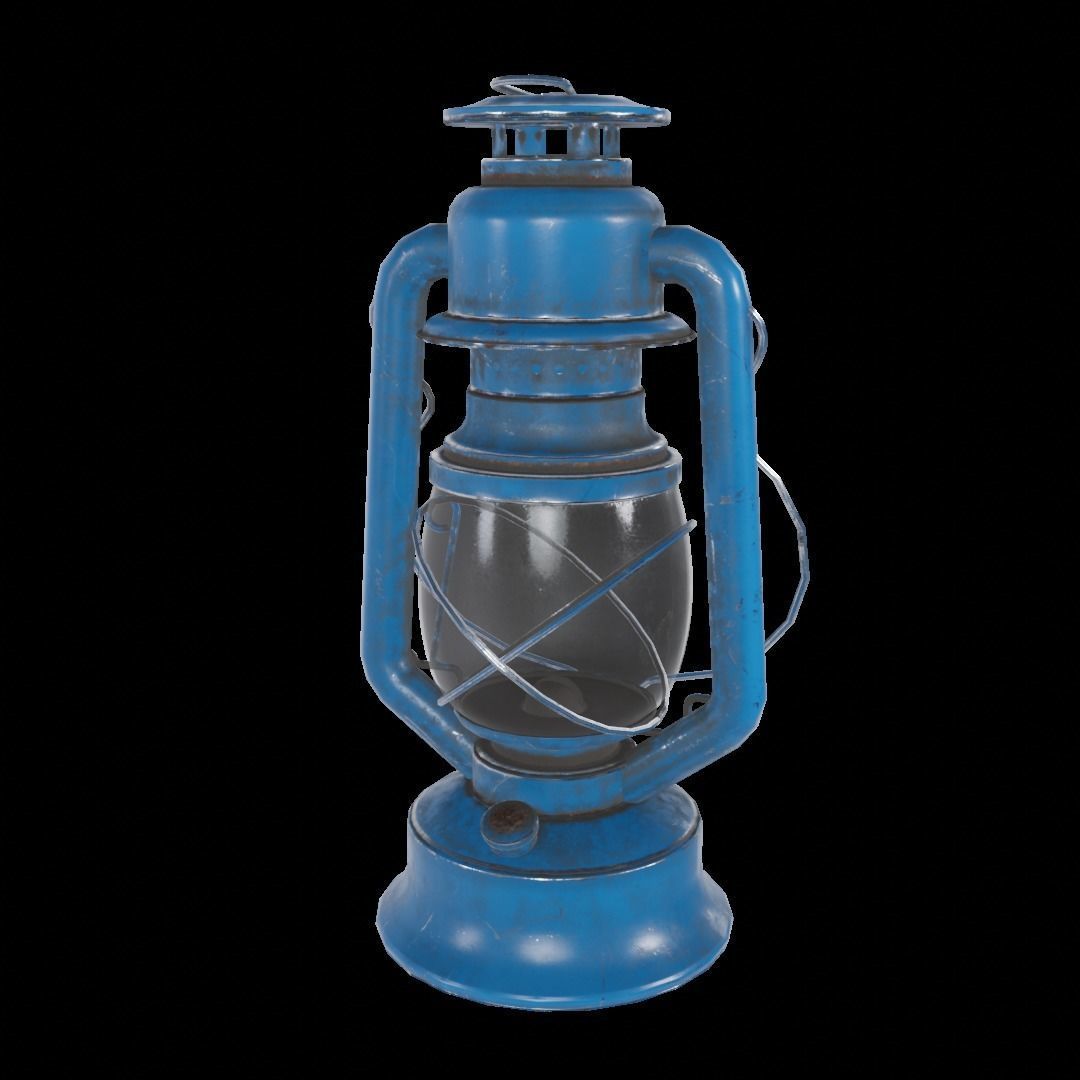 Hurricane Lantern - Storm Lamp Low-poly 3D model_12