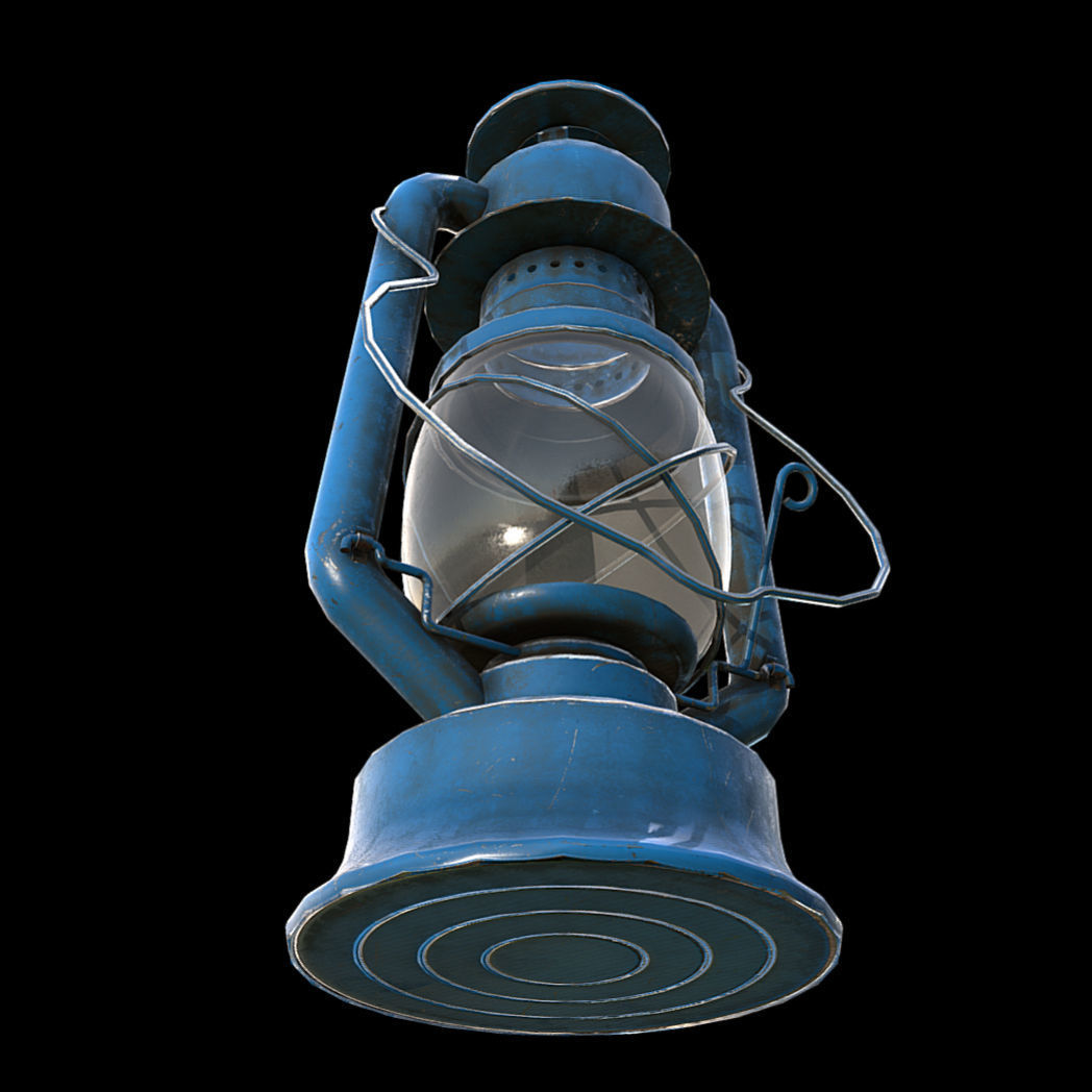 Hurricane Lantern - Storm Lamp Low-poly 3D model_3