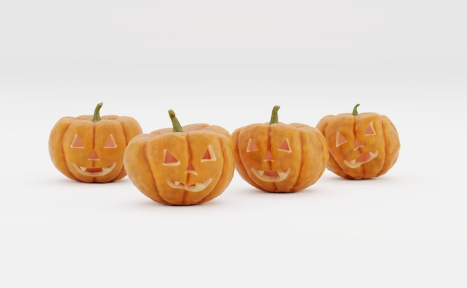 Jack-O-Lantern - Halloween Pumpkins for 3D Print 3D print model