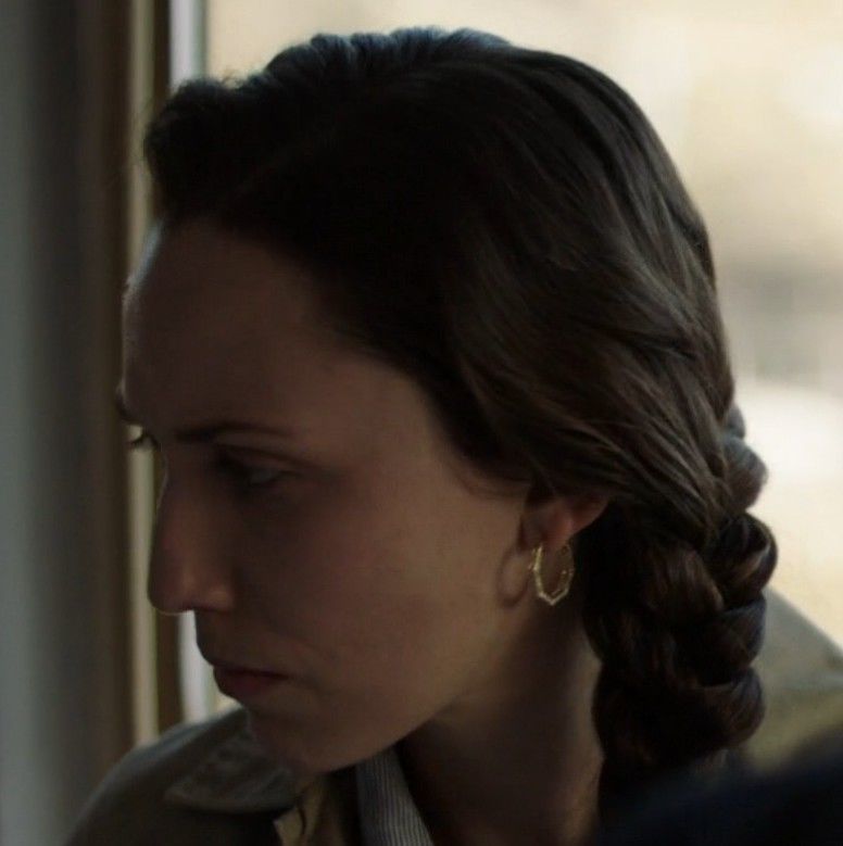 Earrings Octagon with diamonds 3D print model_6