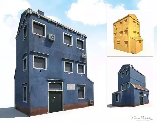 Old Building 185 Low Poly