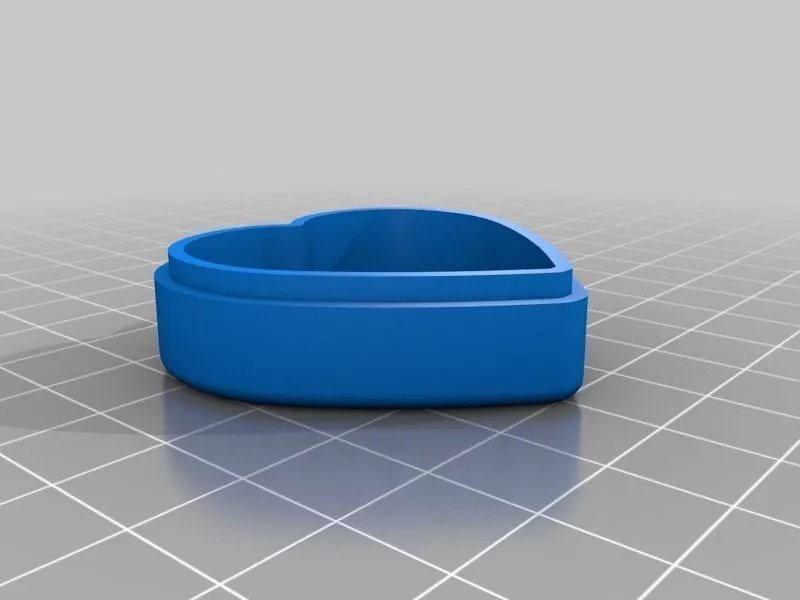 Candy Heart Box base without Logo Free 3D print model