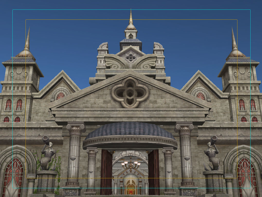 medieval  castle building architercture tower alcazar barbacan Low-poly 3D model_10