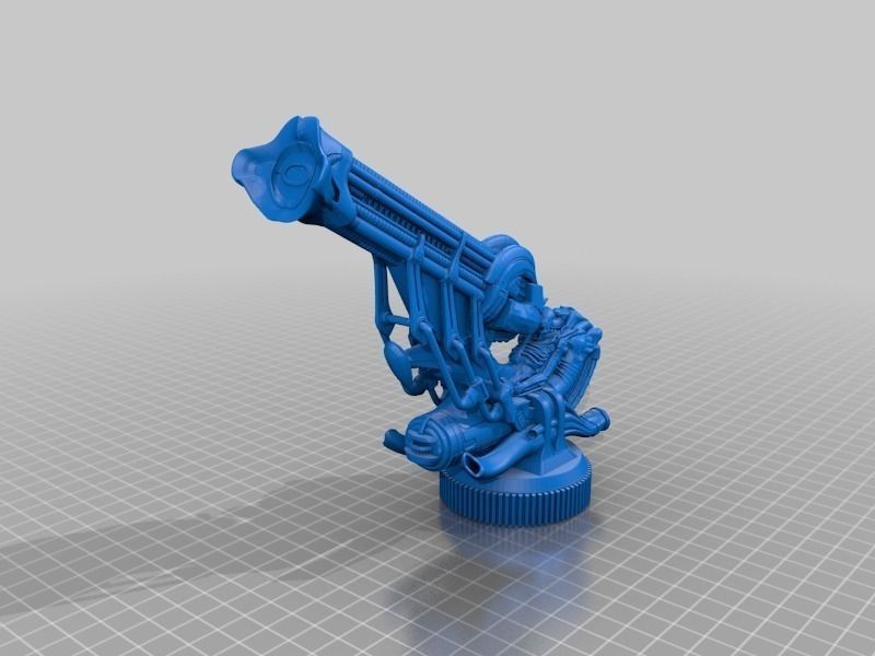 Alien Jockey Commemorative Bust Model Free 3D print model_2