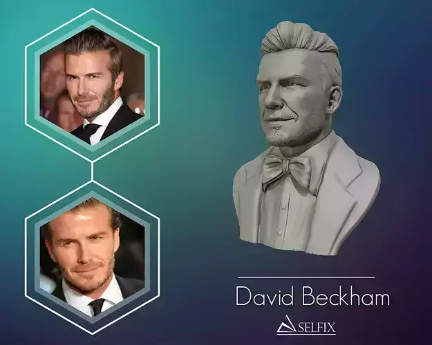  David Beckham 3D Sculpture