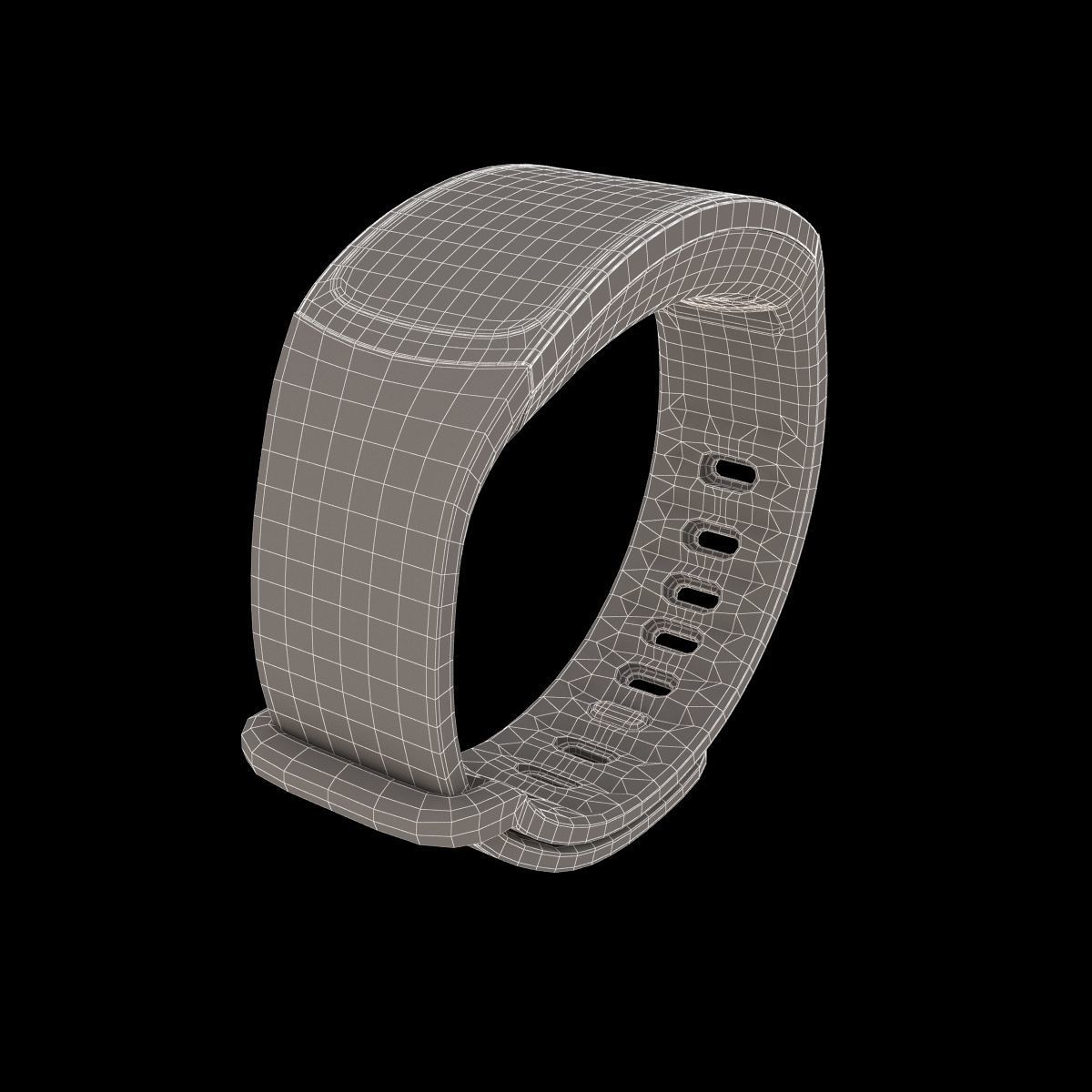 Samsung Gear Fit2 Black 3D model_10
