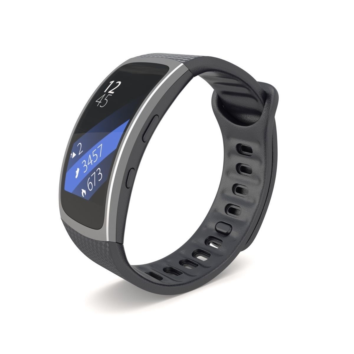 Samsung Gear Fit2 Black 3D model_5