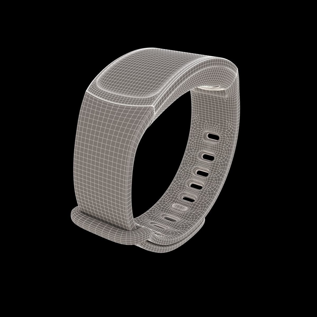 Samsung Gear Fit2 Black 3D model_11