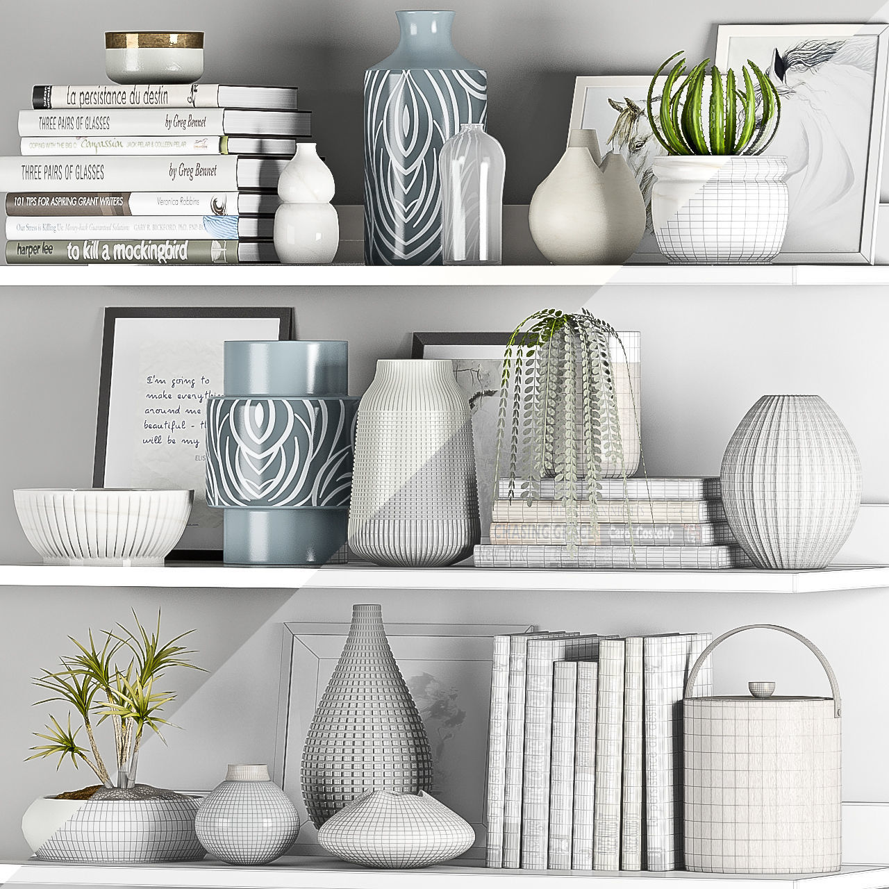 Decorative set-01 3D model_2