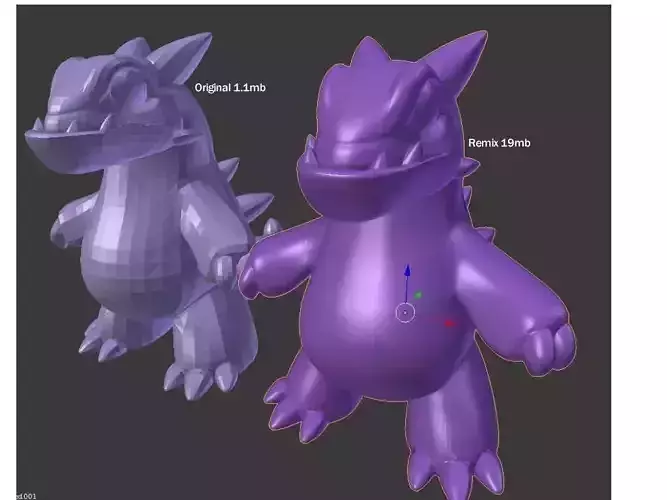 Hi-Res Genetic Mix Dino Free 3D print model