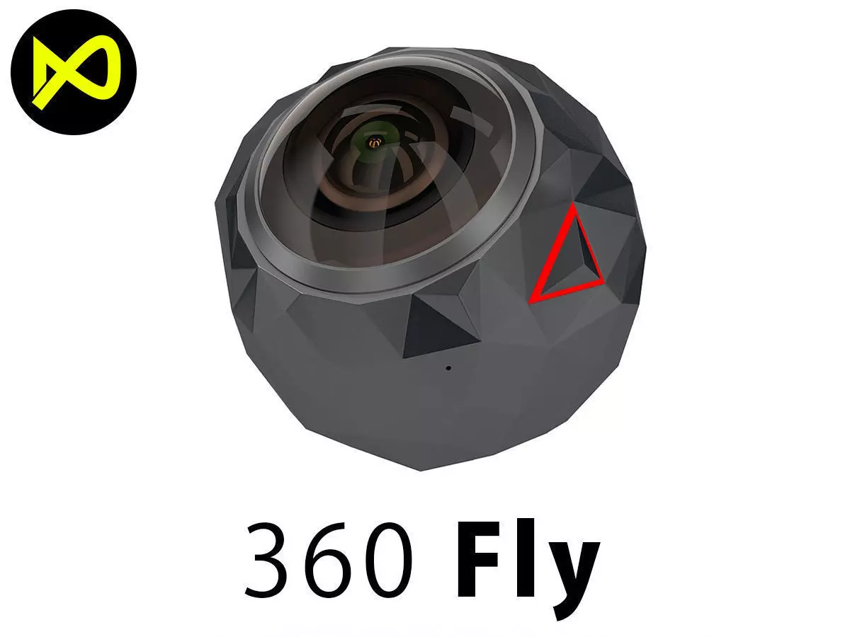 360Fly Camera 360 Action Camera 3D model_0