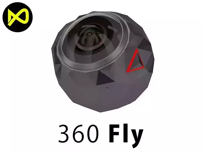 360Fly Camera 360 Action Camera 3D model