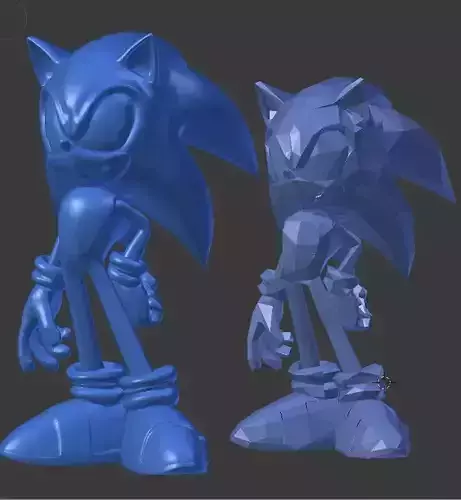 Sonic the Hedgehog Sculpt 21mb Free 3D print model