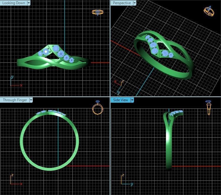 Ring R0443 3D print model_2