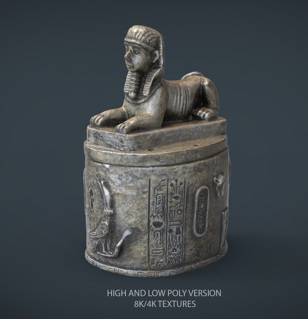 EGYPT COLLECTION PACK Low-poly 3D model_28