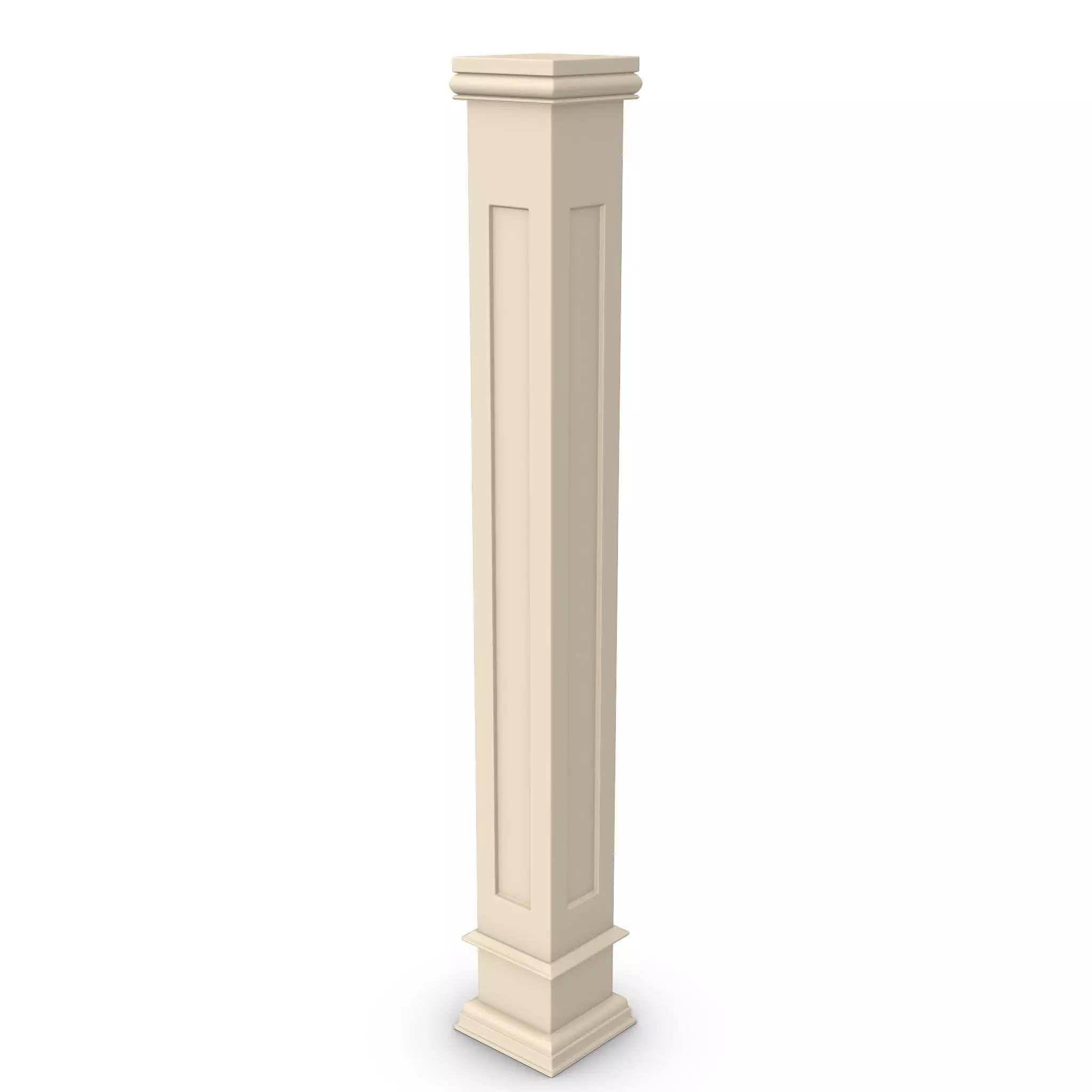 Furniture pillar 3D model_0