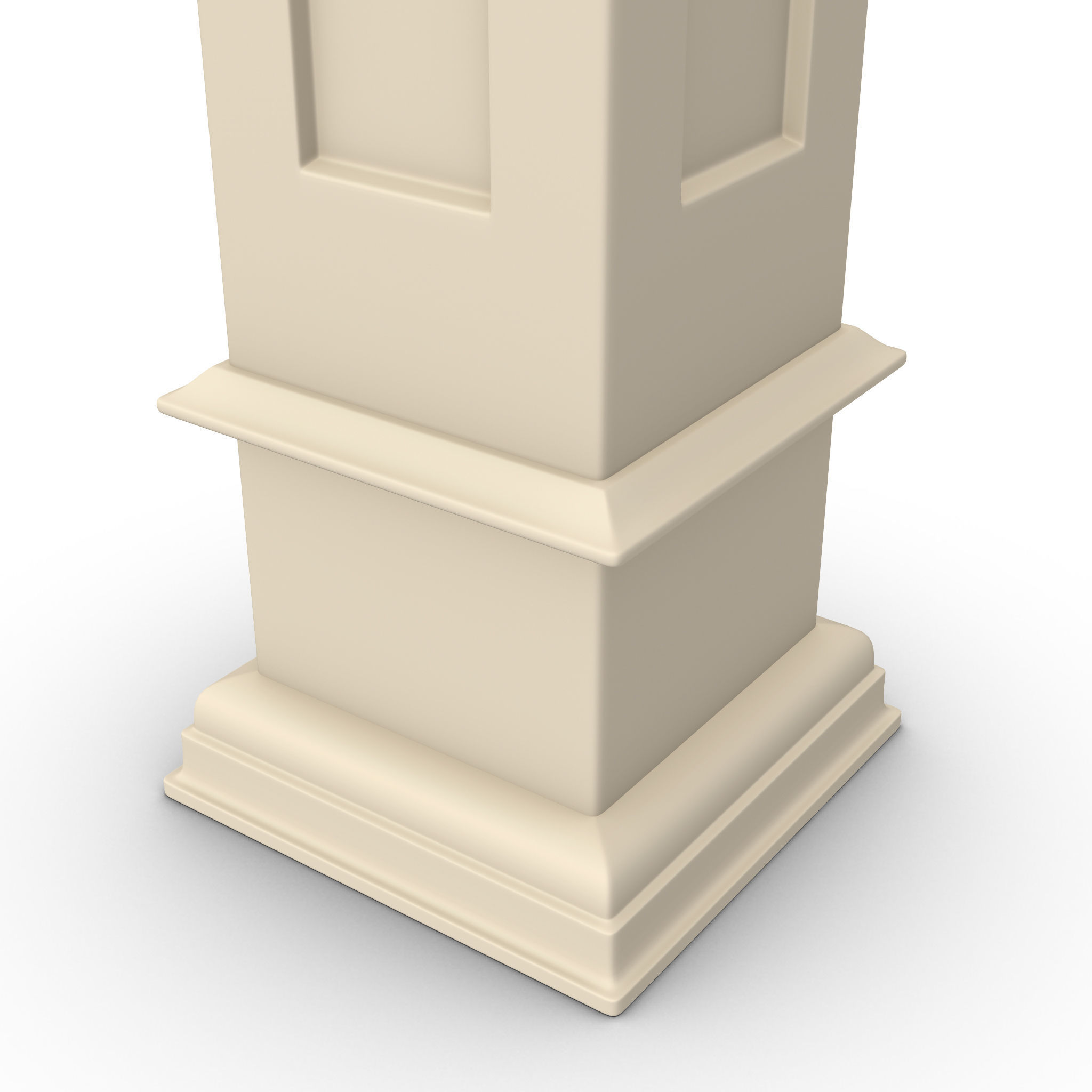 Furniture pillar 3D model_4