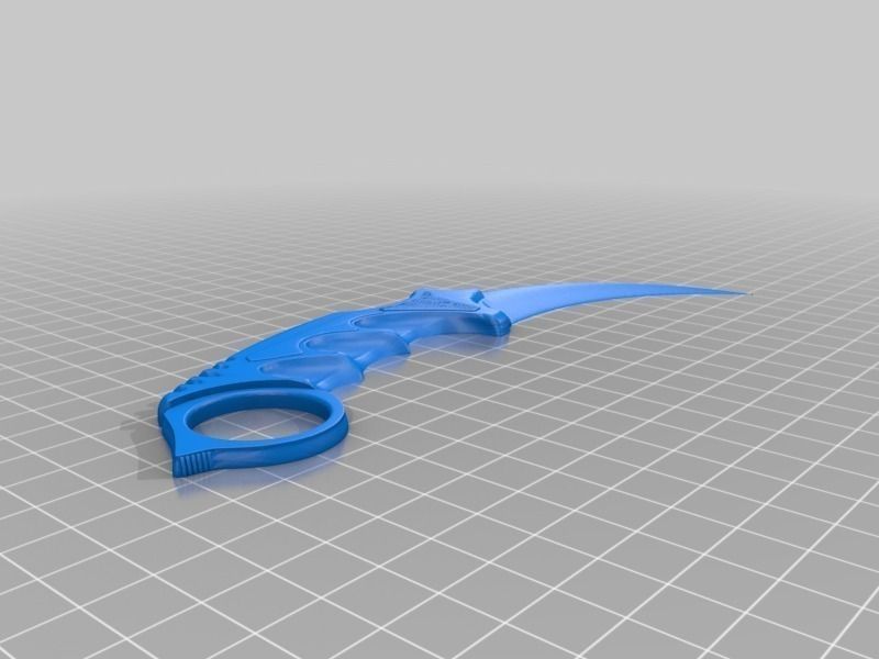 Karambit Fixed Free 3D print model_1