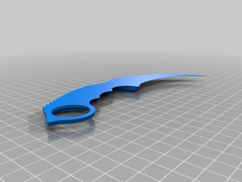 Karambit Fixed Free 3D print model_2