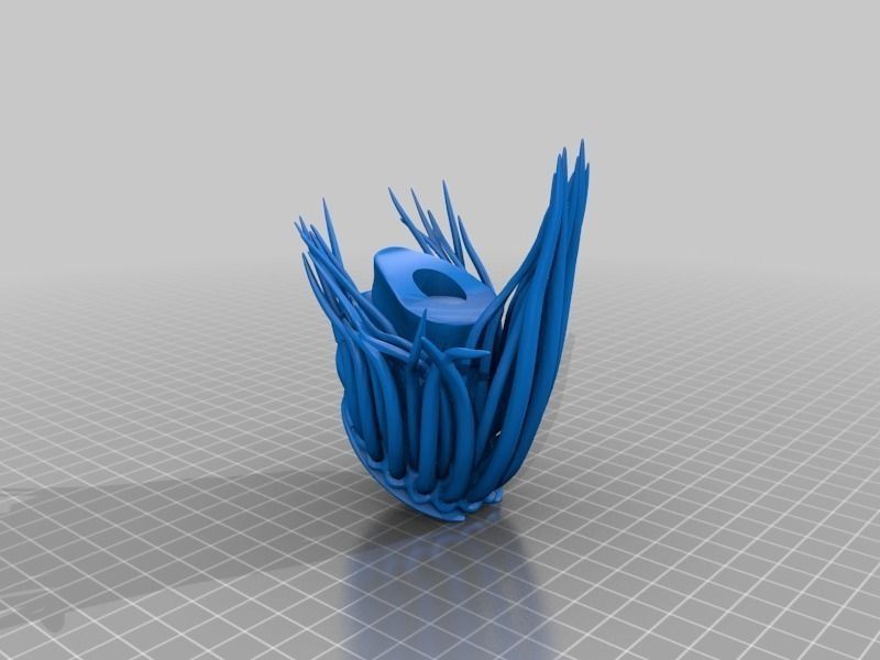 Predator Bust With Hair 35mb Free 3D print model_1