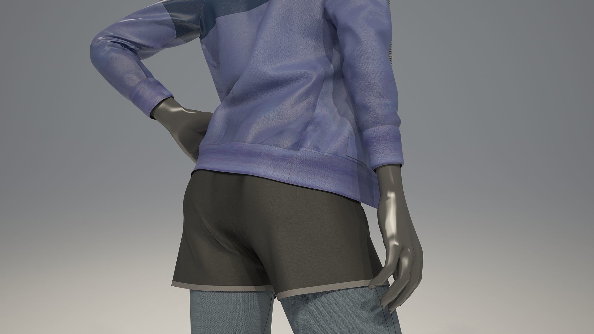 Woman mannequin Nike FULL PACK 3D model_13