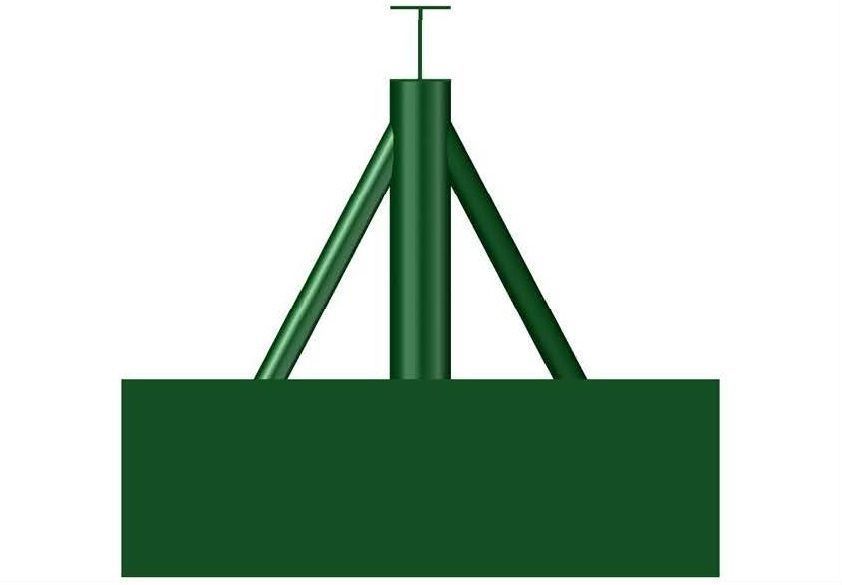 A-Frames Pipeline Lifting Pontoon Marine Offshore Pipeline Lift Free 3D model_2