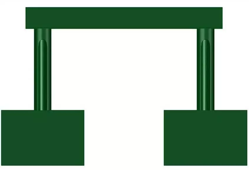 A-Frames Pipeline Lifting Pontoon Marine Offshore Pipeline Lift Free 3D model_0