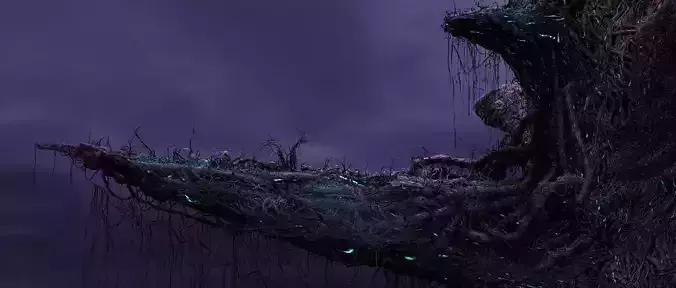 Fantasy Cliff Free 3D model