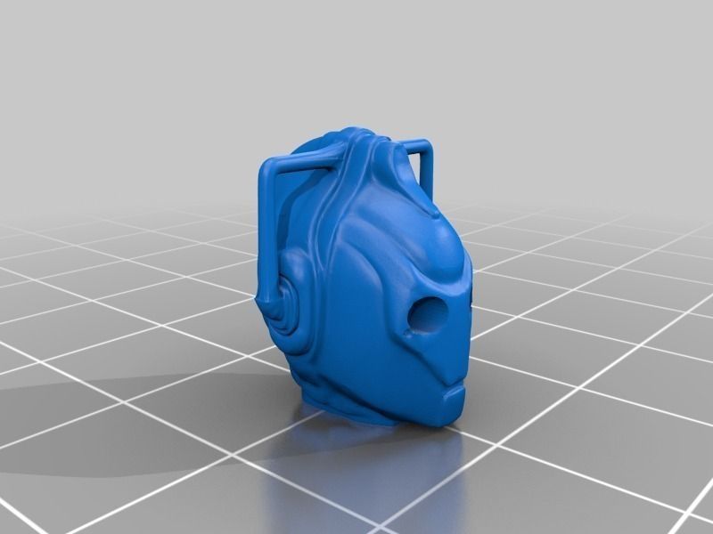 Cyberman Head Sculpted Free 3D print model_1