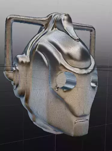 Cyberman Head Sculpted Free 3D print model