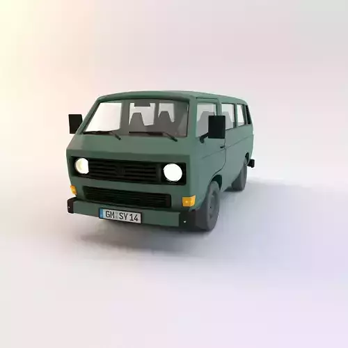VW T3 Syncro - Offroad Car - Volkswagen Transporter 1990 3D model
