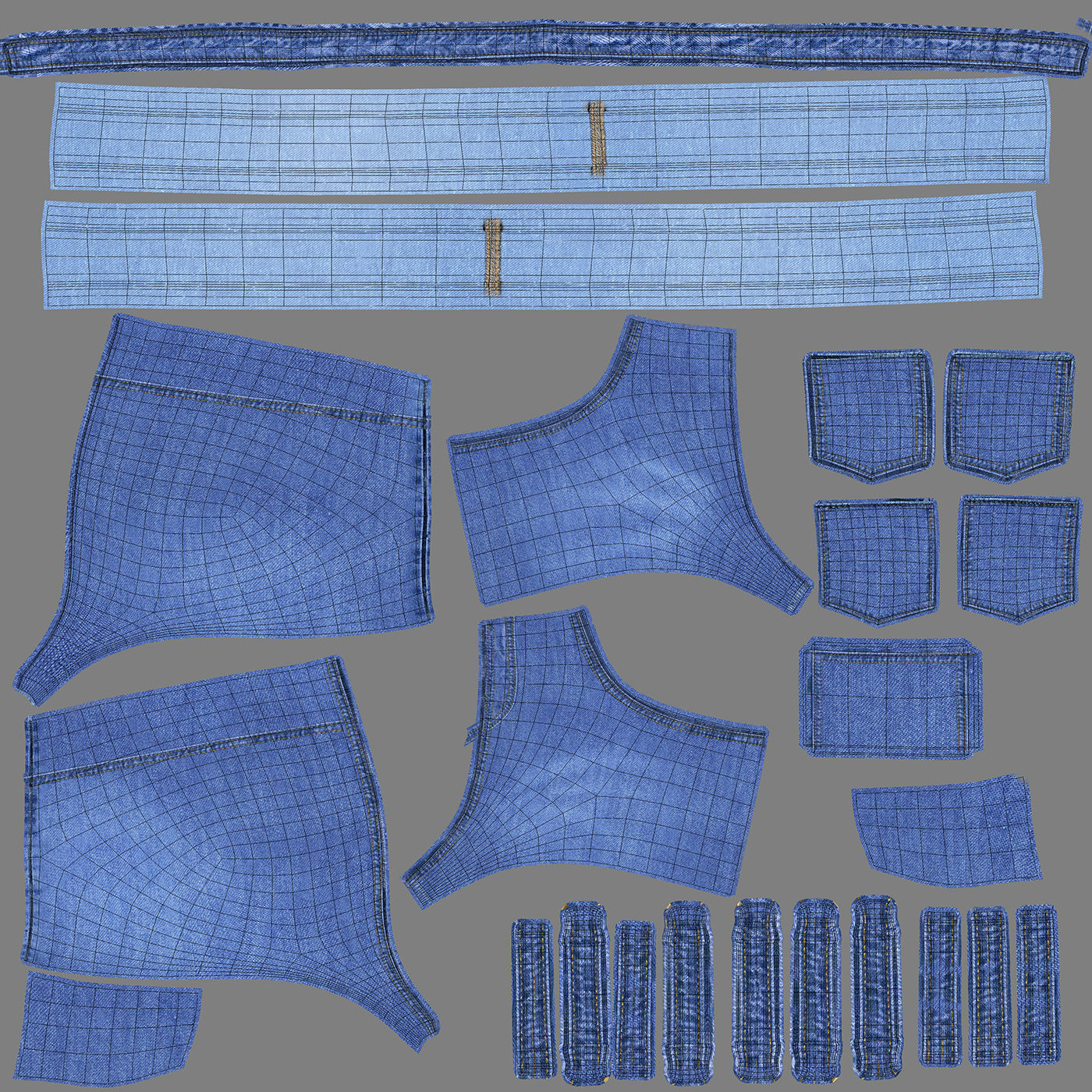 Cartoon Girl 3D model_33