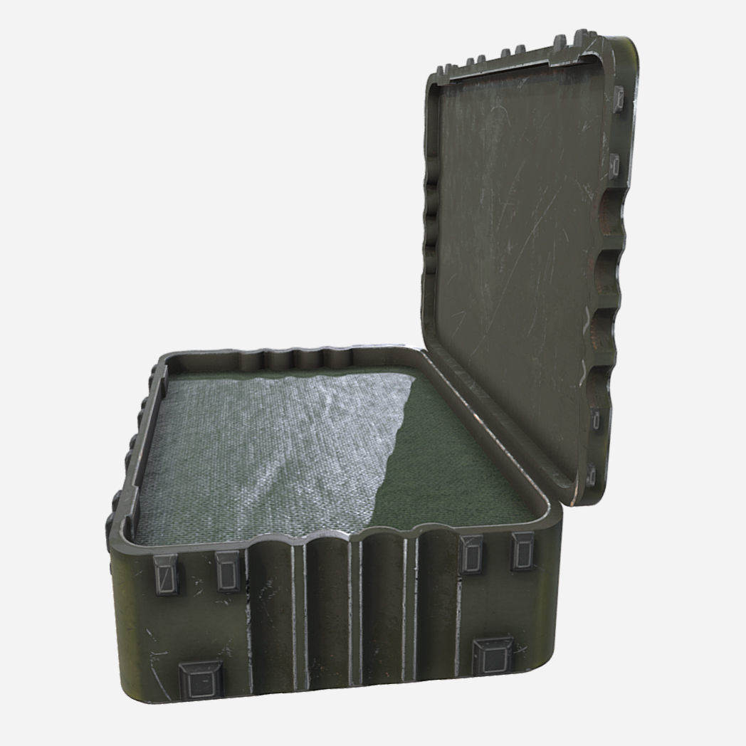 Military Pelican Case Low-poly 3D model_3