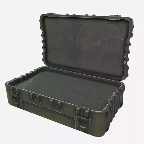 Military Pelican Case Low-poly 3D model