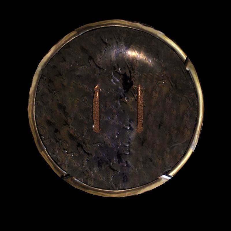 Celtic shield Low-poly 3D model_1