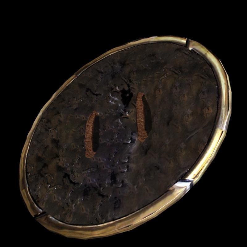 Celtic shield Low-poly 3D model_3