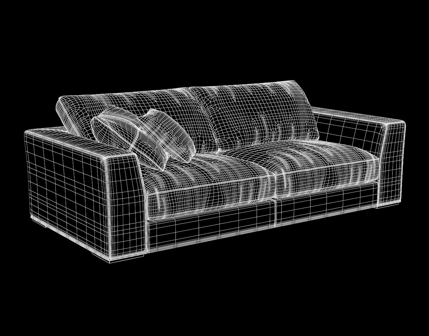 Longhi Alfred Sofa 3D model_3