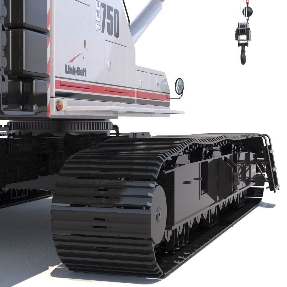 Link Belt TCC-750 Telescopic Crawler Crane 3D model_14