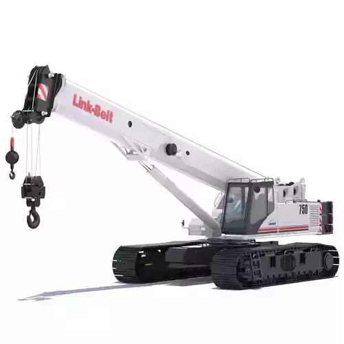 Link Belt TCC-750 Telescopic Crawler Crane 3D model