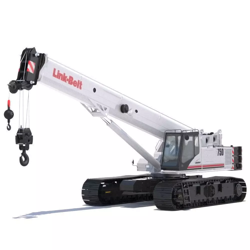 Link Belt TCC-750 Telescopic Crawler Crane 3D model_0