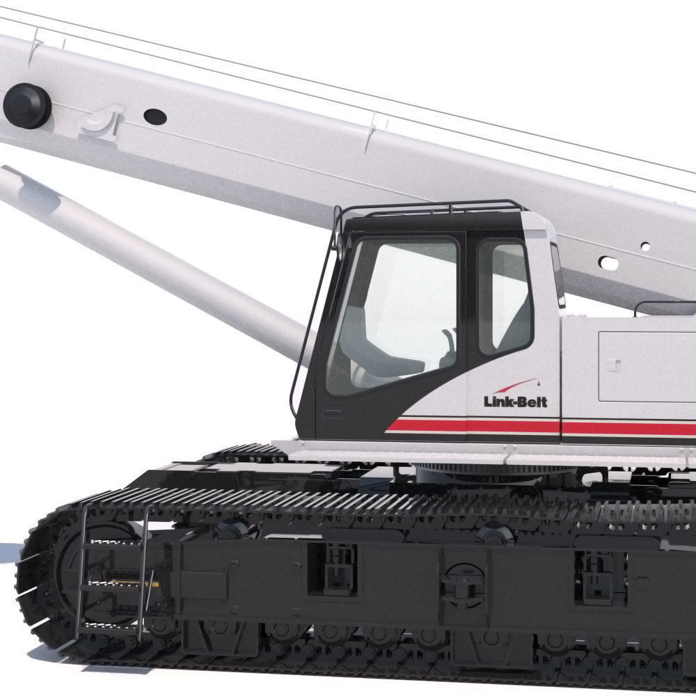 Link Belt TCC-750 Telescopic Crawler Crane 3D model_10