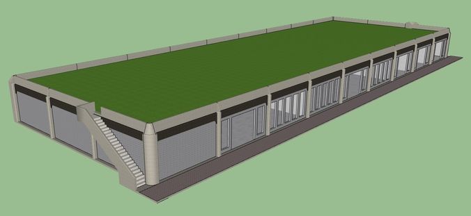 Shopping Plaza Building 01 Free 3D model