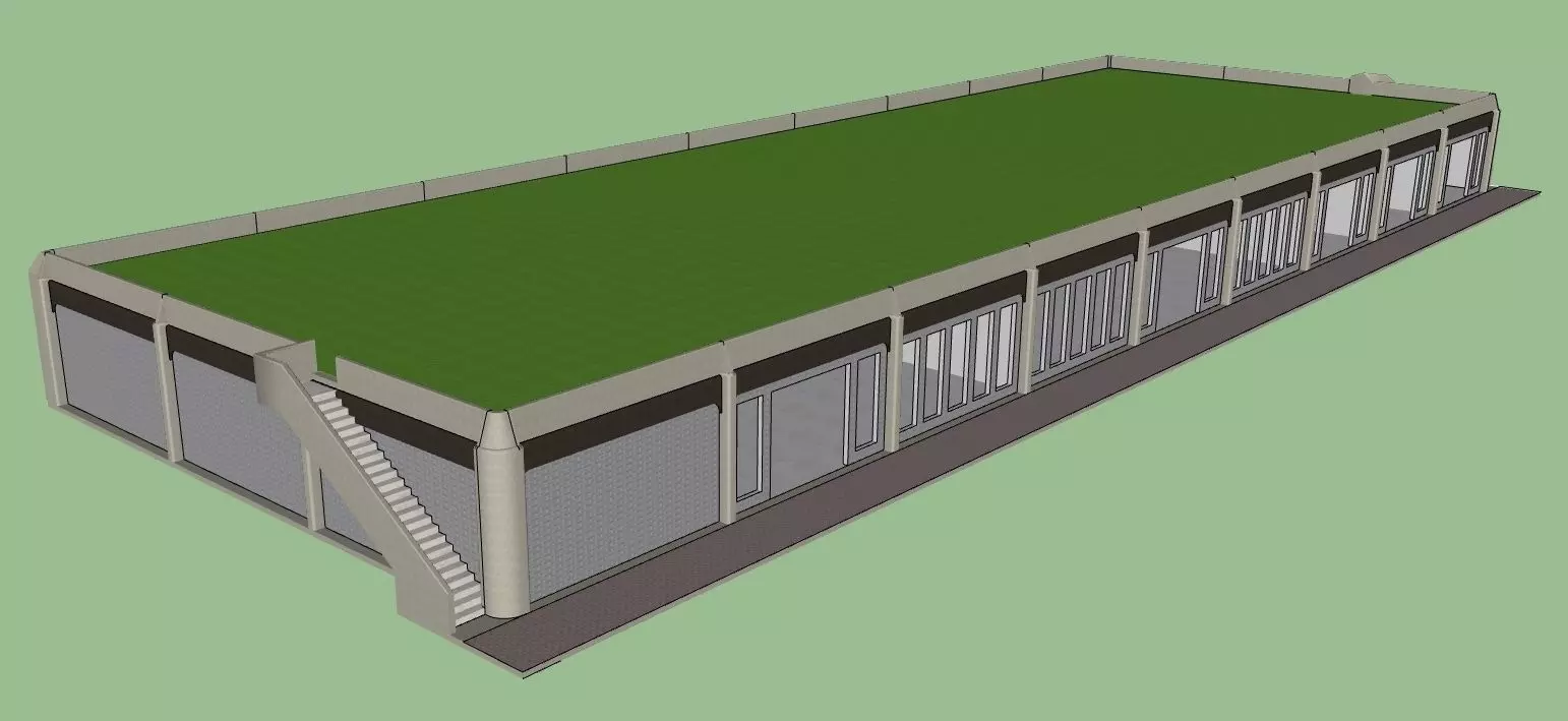 Shopping Plaza Building 01 Free 3D model