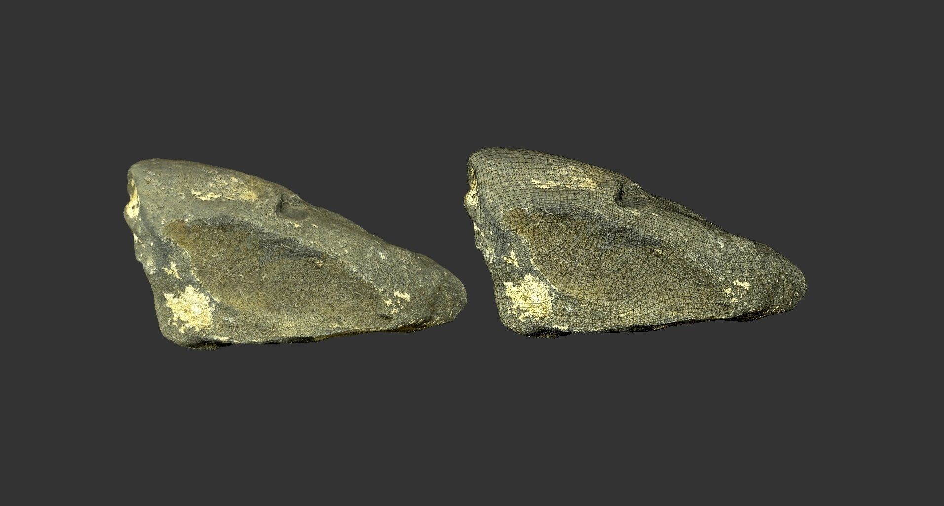 Low poly rock 3D model Low-poly 3D model_8