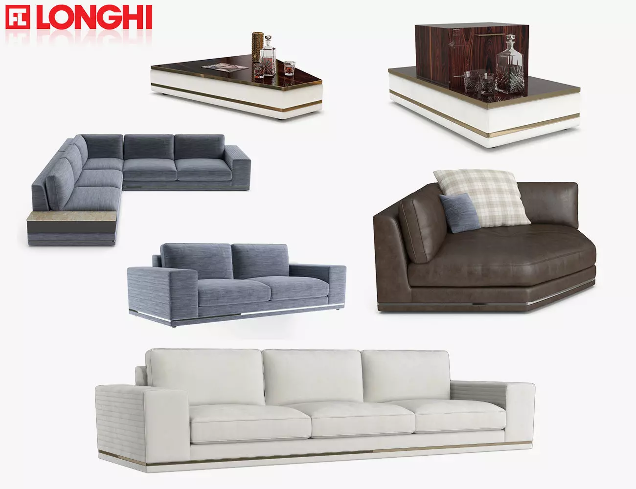Longhi Cohen Sofas 3D model