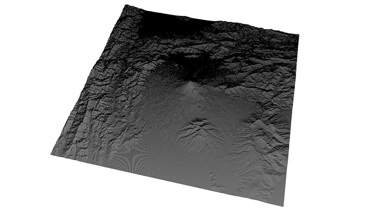 Mount Fuji Japan 3D model_10