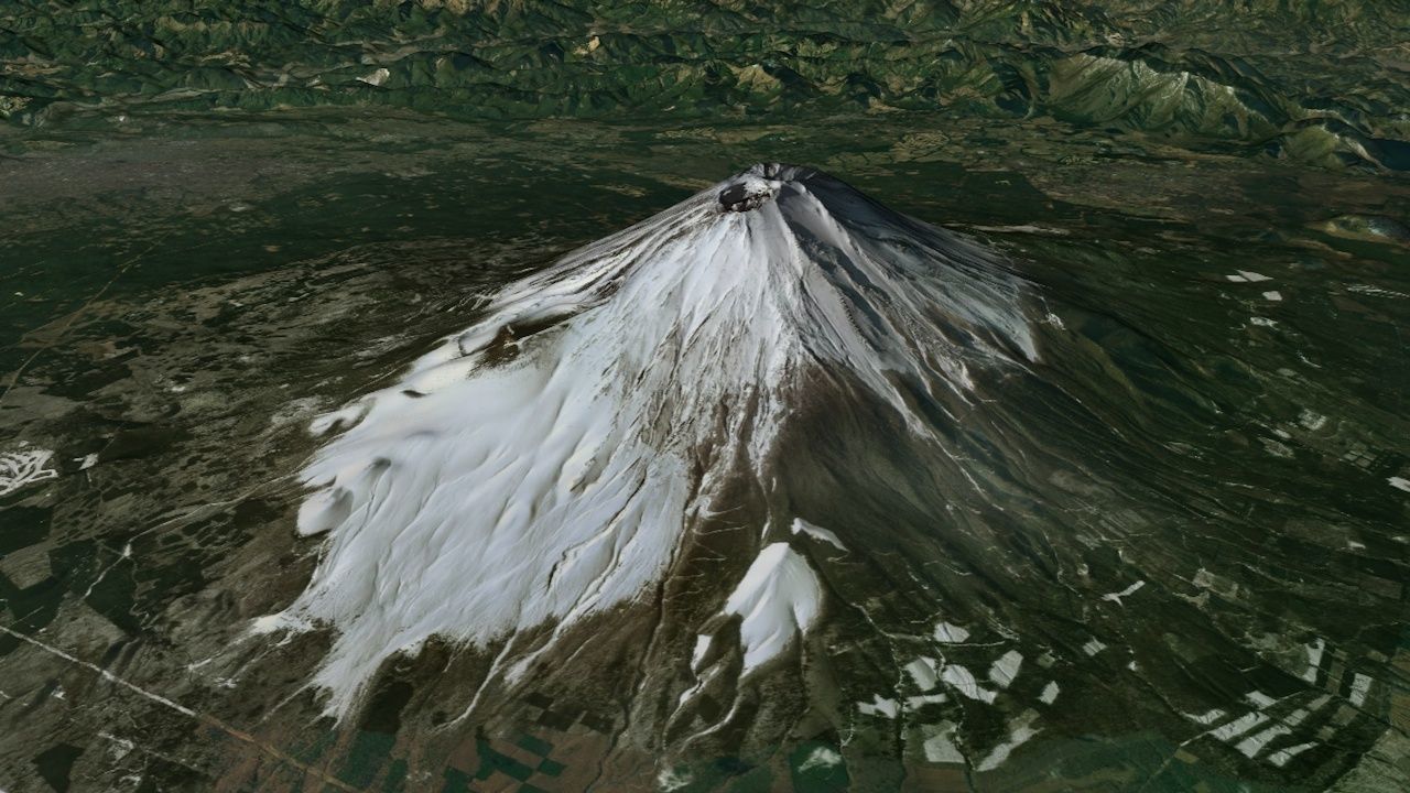 Mount Fuji Japan 3D model_4