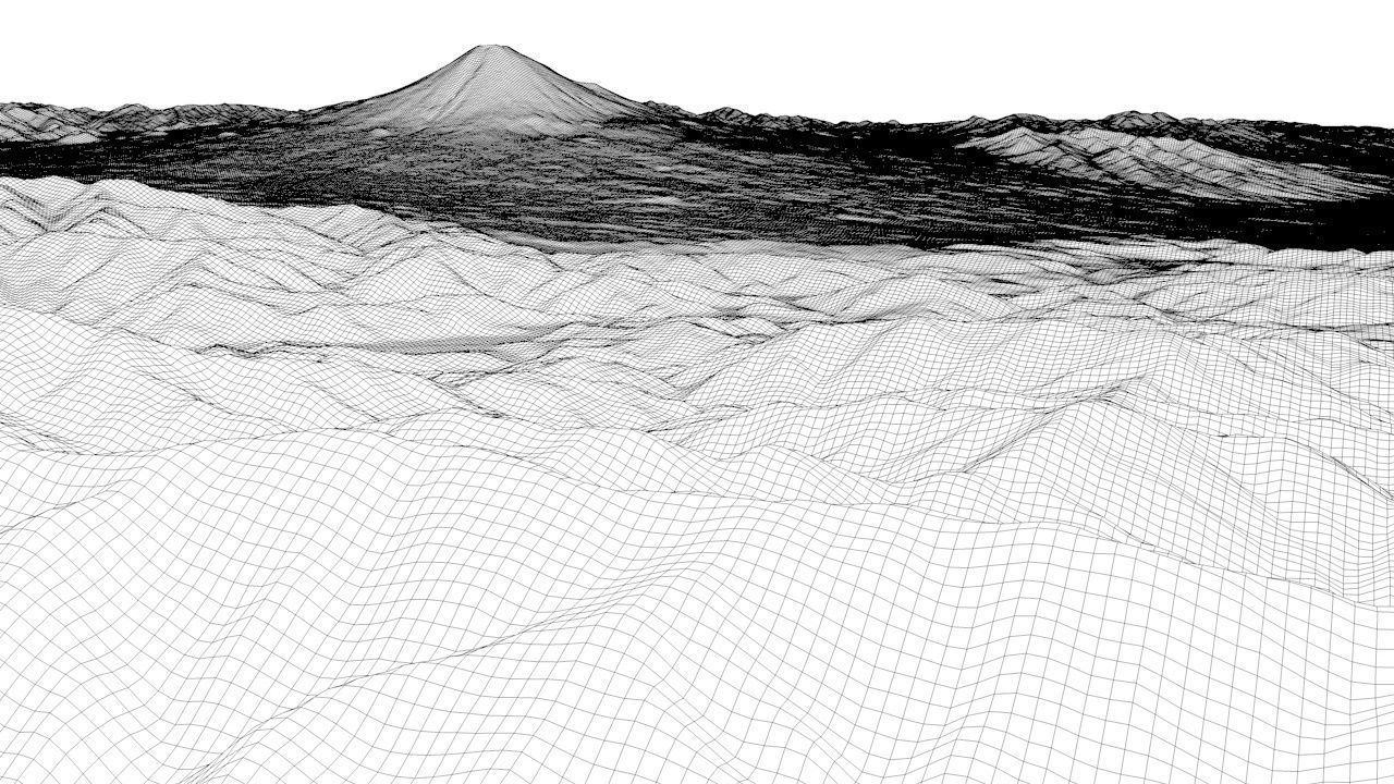 Mount Fuji Japan 3D model_13