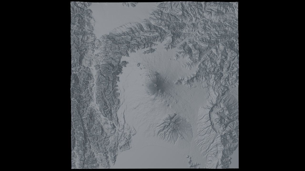 Mount Fuji Japan 3D model_6